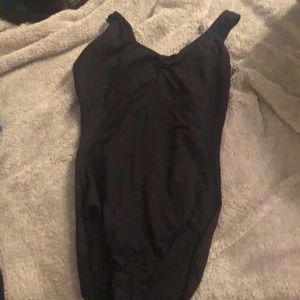 Black ballet leotard